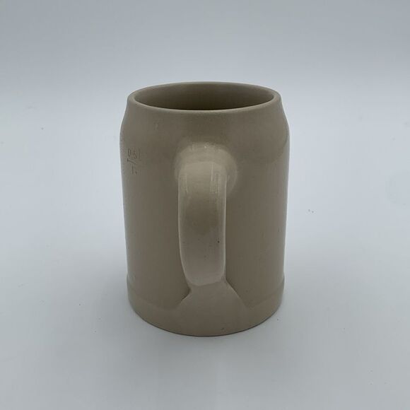 Vintage German stoneware beer stine mug Lowenbrauerei Wasseralfingen Seit 1864 - Picture 4 of 9